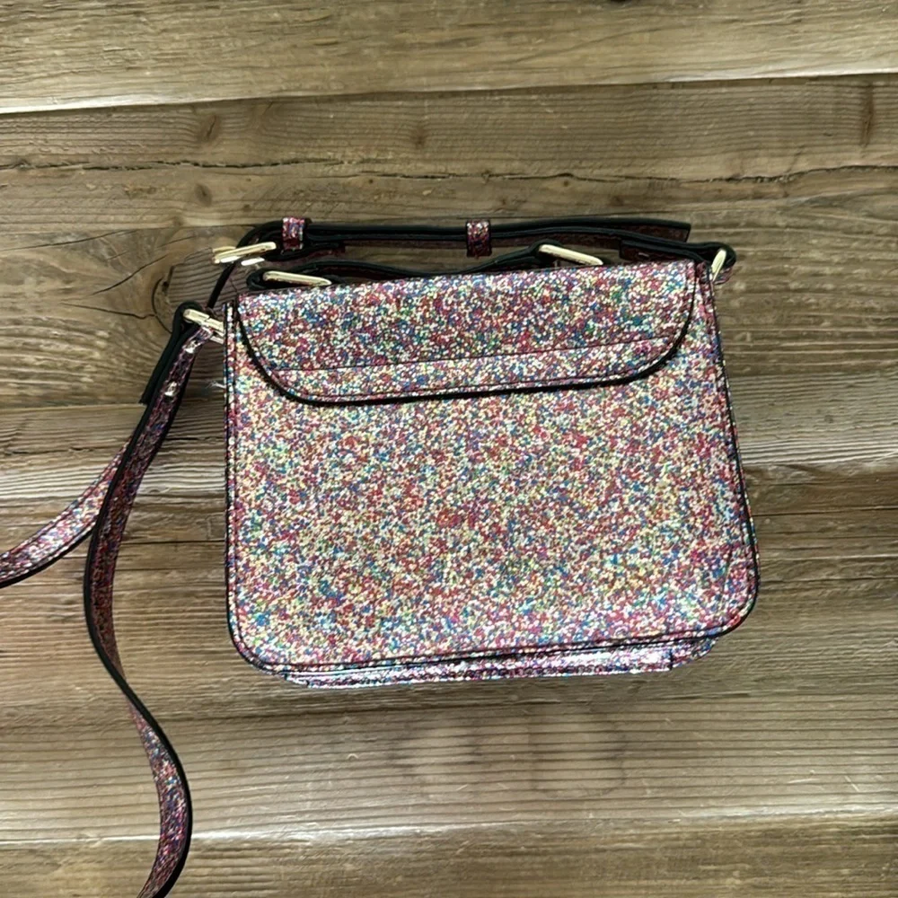 Kate Spade Little Girls GLITTER purse with crossbody strap. - Picture 7 of 10